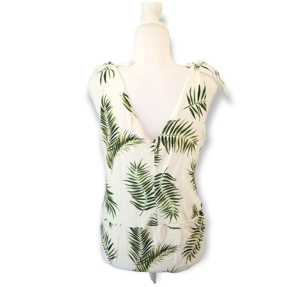 H&M Women Palm leaf bodysuit - Size L